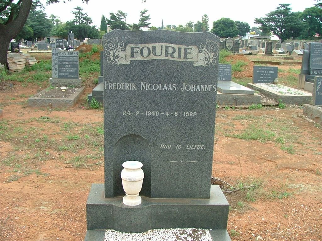 FOURIE Frederik Nicolaas Johannes 1940-1962