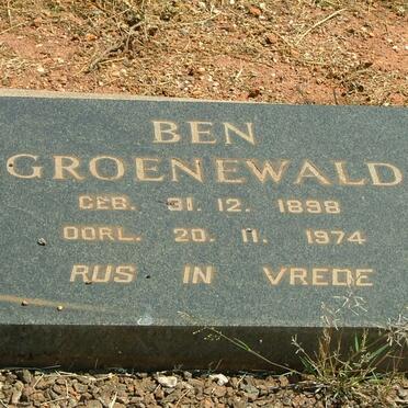 GROENEWALD Ben 1898-1974