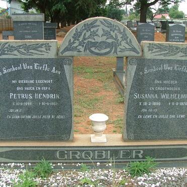 GROBLER  Petrus Hendrik 1893-1962 &amp; Susanna Wilhelmina 1896-1976