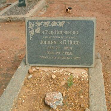 HUGO Johannes G. 1894-1950