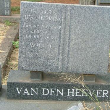HEEVER Willie, van den 1926-1985
