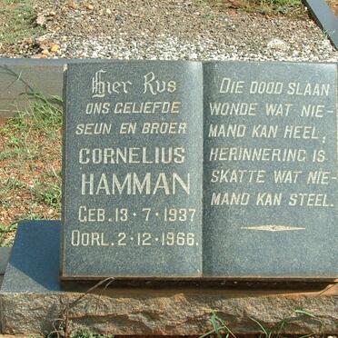HAMMAN Cornelius 1937-1966