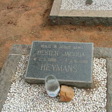 HEYMANS Hester Jacoba  1968-1968