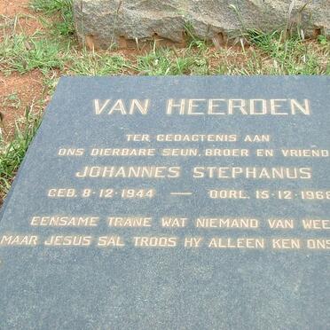 HEERDEN Johannes Stephanus, van 1944-1968