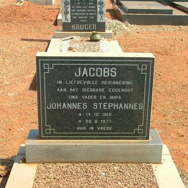 JACOBS Johannes Stephanus 1910-1977