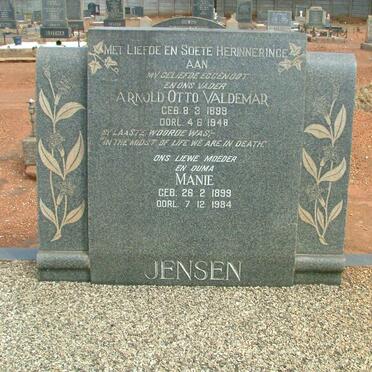JENSEN Arnold Otto Valdemar 1899-1948 &amp; Manie 1899-1984