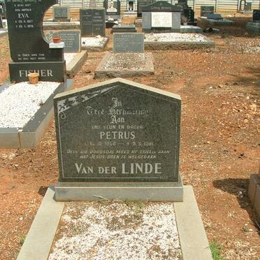 LINDE Petrus, van der 1956-1981