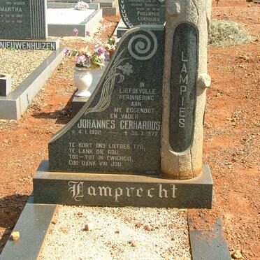 LAMPRECHT Johannes Gerhardus 1932-1977