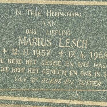 LESCH Marius 1957-1968