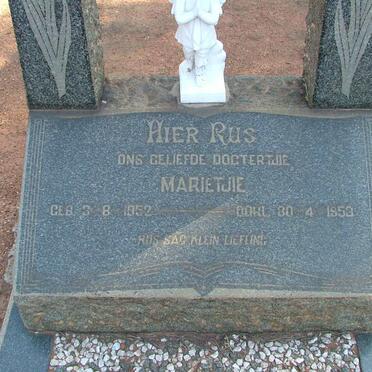 LABUSCHAGNE Marietjie 1952-1953