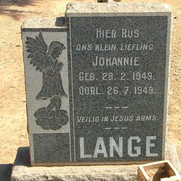 LANGE Johannie 1949-1949