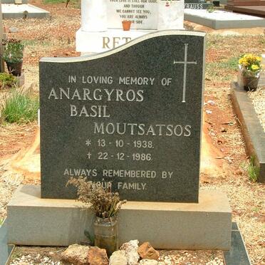 MOUTSATSOS Anargyros Basil 1938-1986