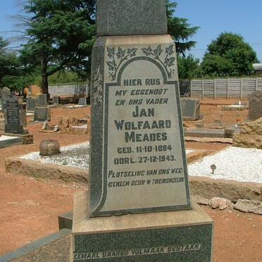 MEADES Jan Wolfaard 1884-1943