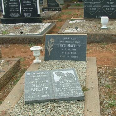 MATTHEE Thys 1914-1963 :: BRETT Bebe 1916-1999