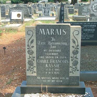 MARAIS Charl Francois 1915-1975