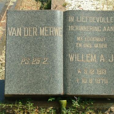 MERWE Willem A.J., van der 1913-1970