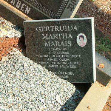 MARAIS Gertruida Martha 1946-2006