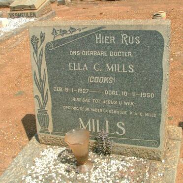MILLS Ella C. nee COOKS 1927-1950