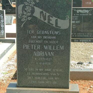 NEL Pieter Willem Adriaan 1937-1976