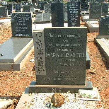 NEL Maria Elizabeth 1950-1976