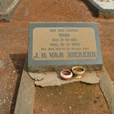 NIEKERK J.H., van 1921-1949