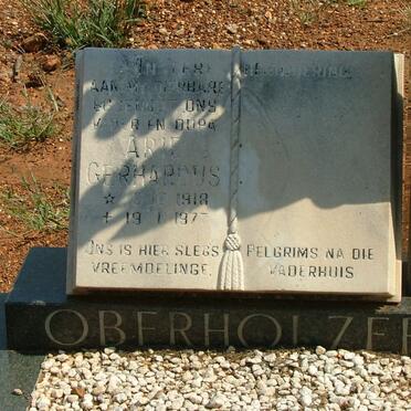 OBERHOLZER Arie Gerhardus 1918-1977