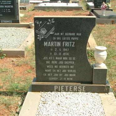 PIETERSE Martin Fritz 1947-1976