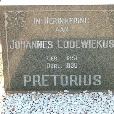 PRETORIUS Johannes Lodewiekus 1851-1938