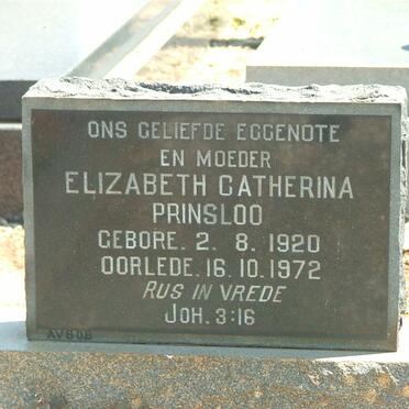 PRINSLOO Elizabeth Catharina 1920-1972