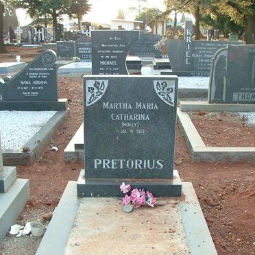 PRETORIUS Martha Maria Catharina 1913-