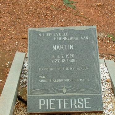 PIETERSE Martin 1920-1986