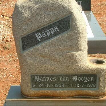 ROOYEN Hannes, van 1934-1976