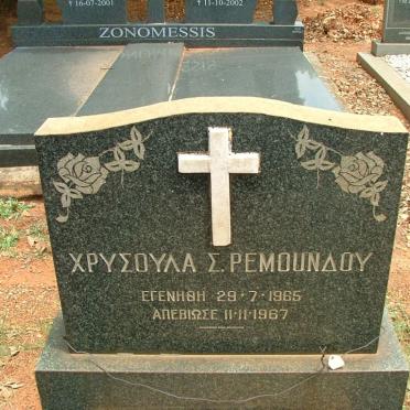 REMOUNDAY Chrisoula Z. 1965-1967