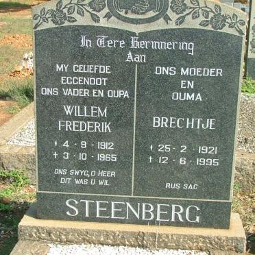 STEENBERG Willem Frederik 1912-1965 &amp; Brechtje 1921-1995