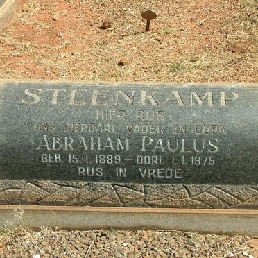 STEENKAMP Abraham Paulus 1889-1975