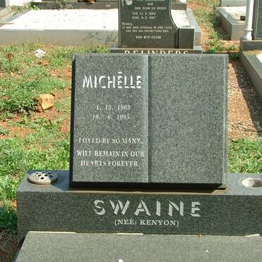 SWAINE Michélle nee KENYON 1963-1995