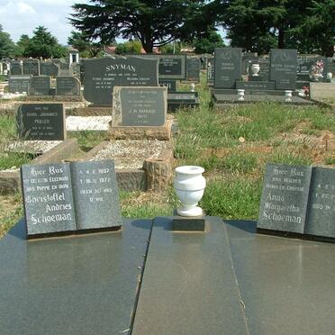 SCHOEMAN Christoffel Andries 1897- 1977 &amp; Anna Margaretha 1903-1994