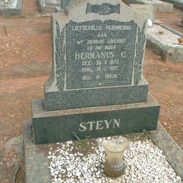 STEYN Hermanus C. 1873-1857