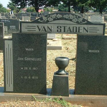 STADEN Jan Cornelius, van 1917-1970