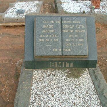 SMIT Barend Jacobus 1887-1952 &amp; Cornelia Aletta Dorethia Johanna SMIT 1903-1949