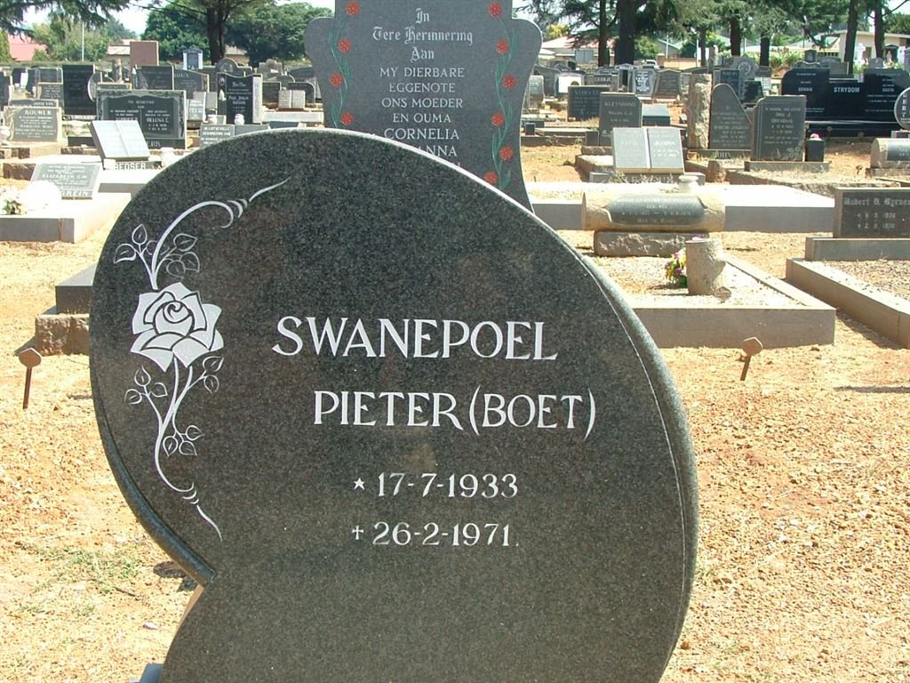 SWANEPOEL Pieter 1933-1971