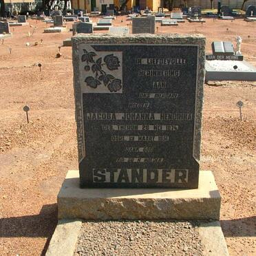 STANDER Jacoba Johanna Hendrina nee THERON 1874-1951