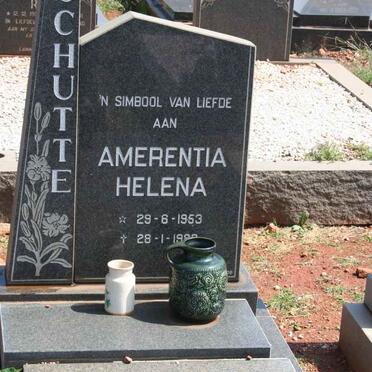 SCHUTTE Amerentia Helena nee SPERSHOTT 1925-1990 :: SCHUTTE Amerentia Helena 1953-1925 