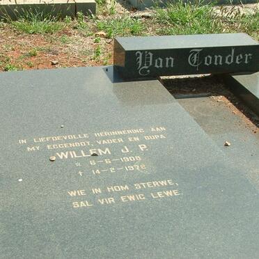 TONDER Willem J.P., van 1908-1972