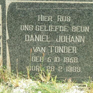 TONDER  Daniel Johann, van 1959-1969