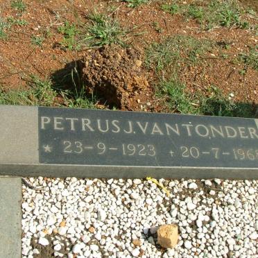 TONDER Petrus, van 1923-1968