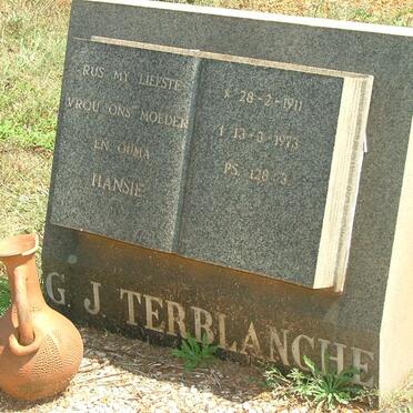 TERBLANCHE G.J. 1911-1973
