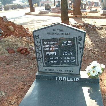 TROLLIP Evert 1926-1995 &amp; Joey 1926-2007