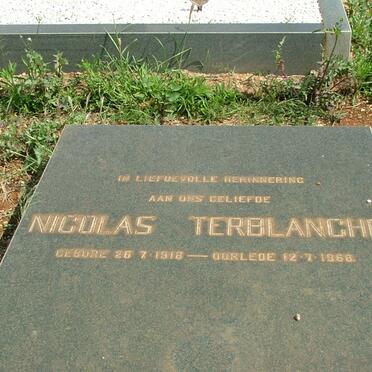 TERBLANCHE Nicolas 1918-1968
