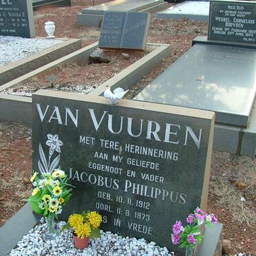VUUREN Jacobus Philippus, van 1912-1973